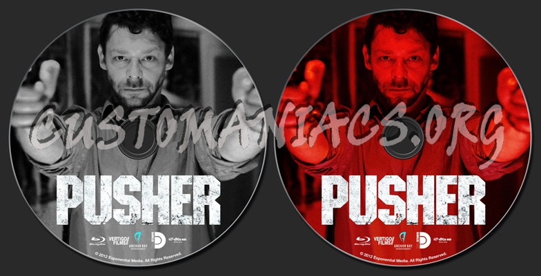 Pusher (2012) blu-ray label