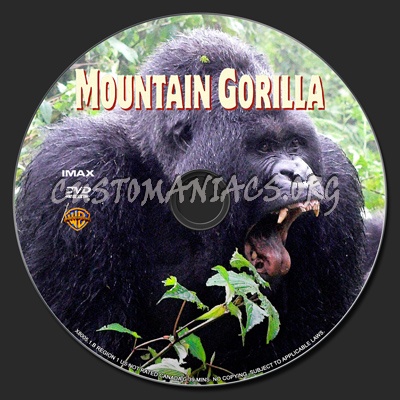 Mountain Gorilla IMAX dvd label