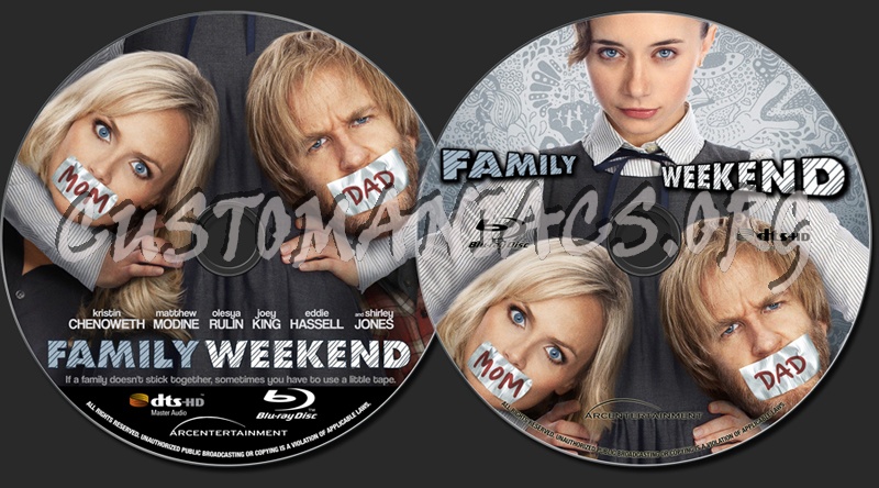 Family Weekend blu-ray label