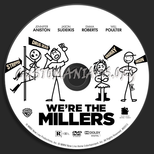 We're The Millers dvd label