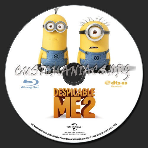 Despicable Me 2 blu-ray label - DVD Covers & Labels by Customaniacs, id ...