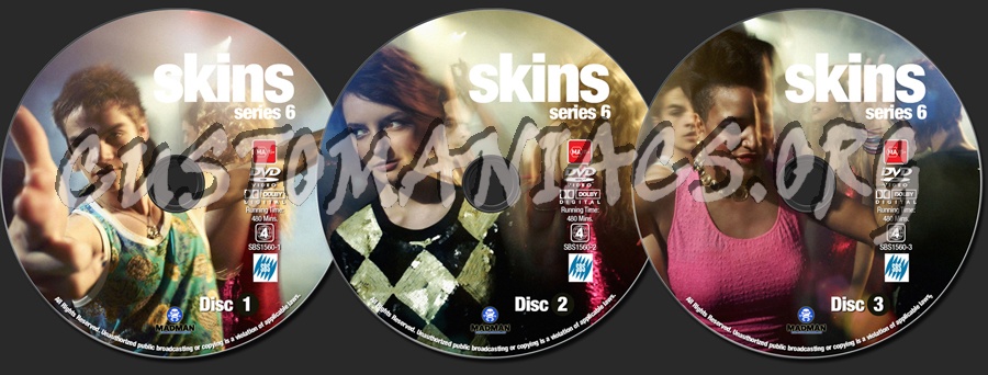 Skins - Series 6 dvd label