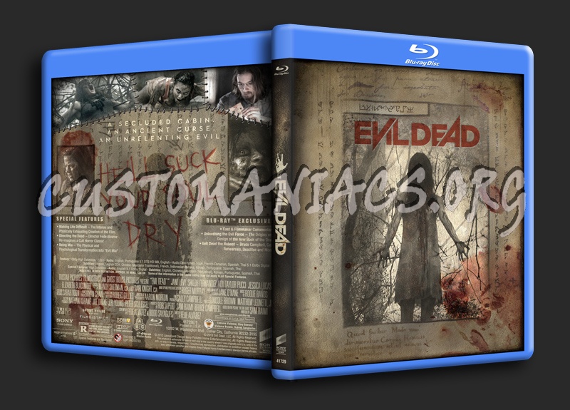 Evil Dead (2013) blu-ray cover