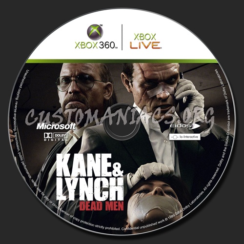 Kane and Lynch dvd label