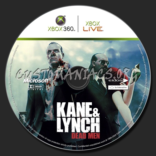 Kane and Lynch dvd label