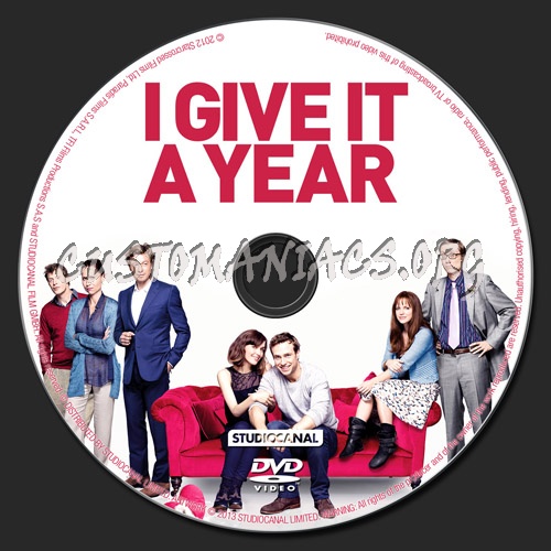 I Give It A Year dvd label