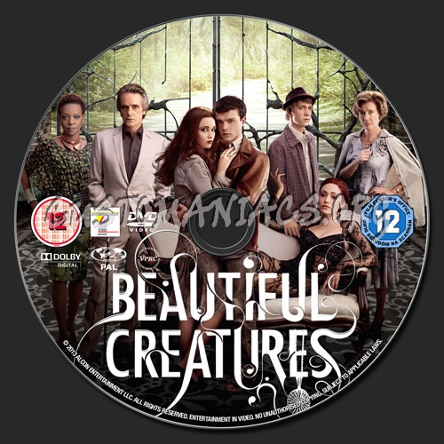 Beautiful Creatures dvd label