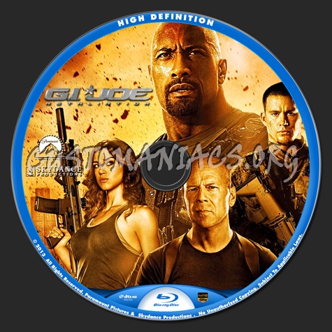 G.I. Joe Retaliation blu-ray label