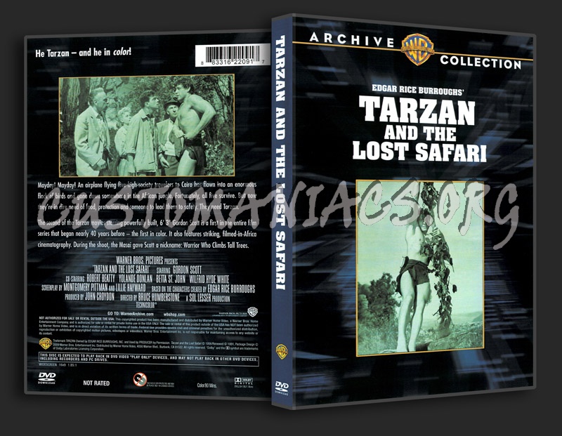 Tarzan and the Lost Safari (1957) dvd cover