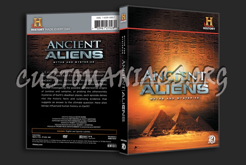 Ancient Aliens Myths and Mysteries dvd cover