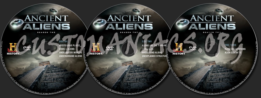 Ancient Aliens Season 2 dvd label