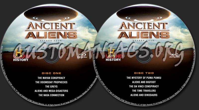 Ancient Aliens Season 4 blu-ray label - DVD Covers & Labels by ...