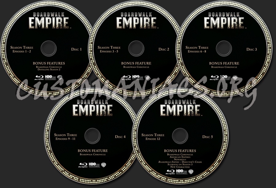 Boardwalk Empire Season 3 blu-ray label