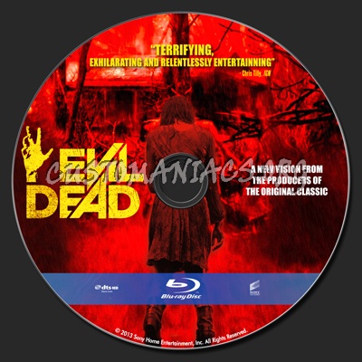 Evil Dead blu-ray label