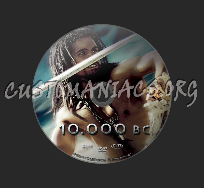 10,000 Bc dvd label