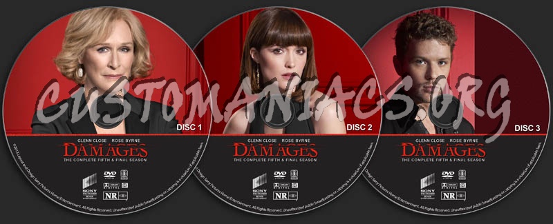 Damages - Season 5 dvd label