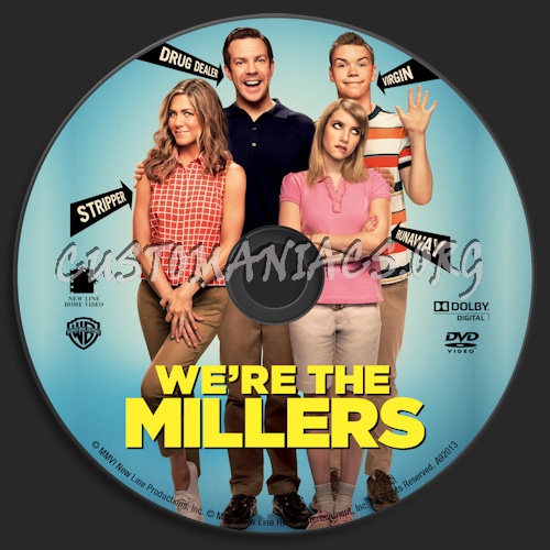 We're The Millers dvd label