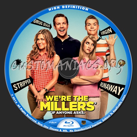 We're the Millers blu-ray label