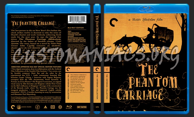 579 - The Phantom Carriage blu-ray cover
