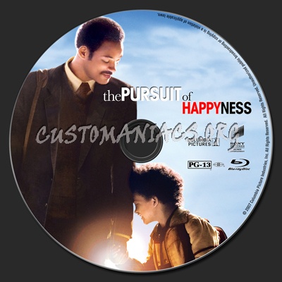 The Pursuit Of Happyness blu-ray label