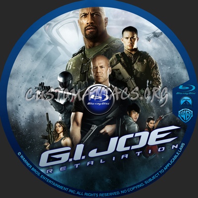 G.I.Joe Retaliation blu-ray label