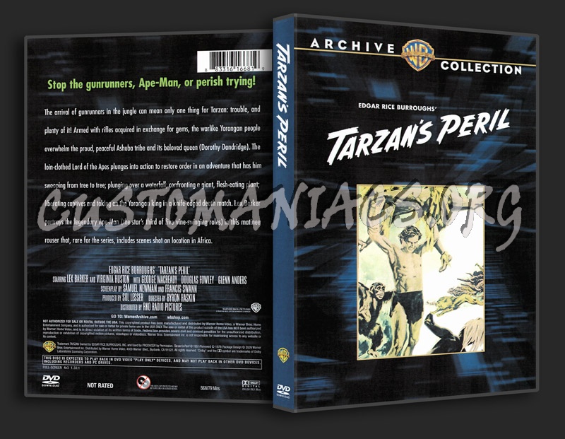 Tarzan's Peril (1953) dvd cover