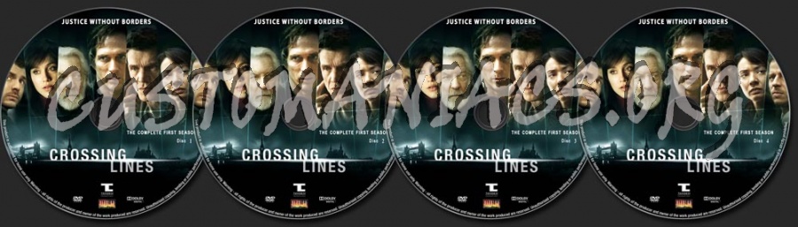 Crossing Lines Season 1 dvd label