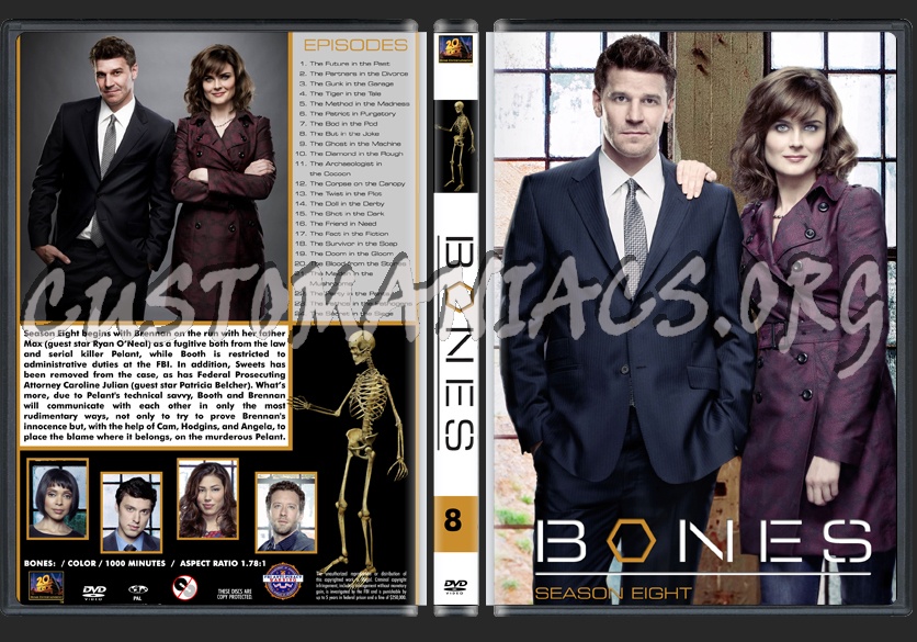 Bones Season 8 dvd cover