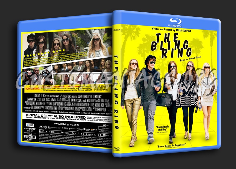 The Bling Ring blu-ray cover