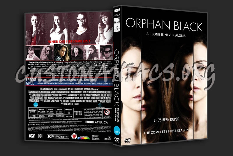 Orphan Black Season 1 dvd cover