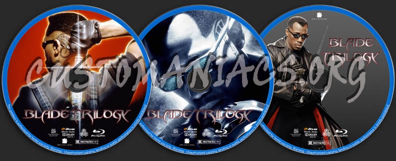 Blade Trilogy blu-ray label