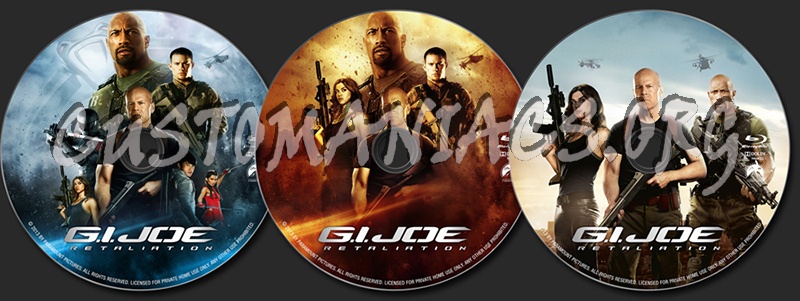 G.I. Joe Retaliation blu-ray label