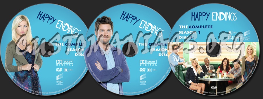 Happy Endings Season 1 dvd label