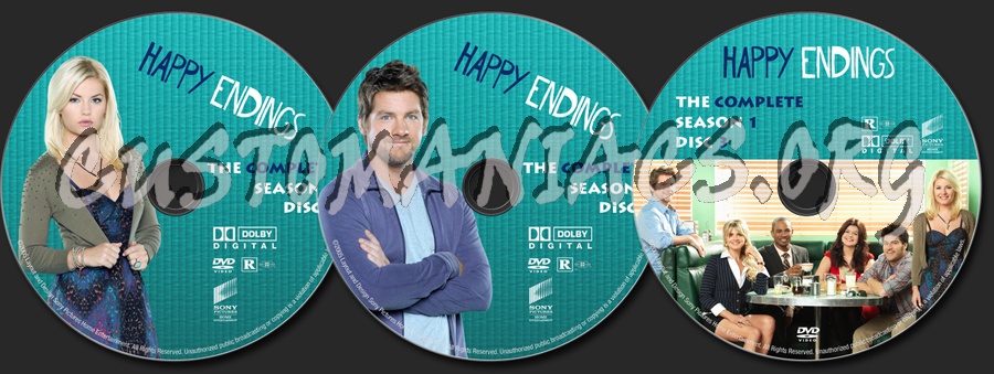 Happy Endings Season 1 dvd label