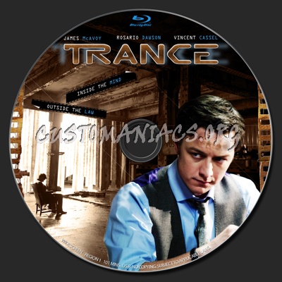 Trance (2013) blu-ray label