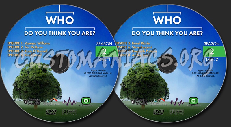 Who Do You Think You Are? Season 2 dvd label