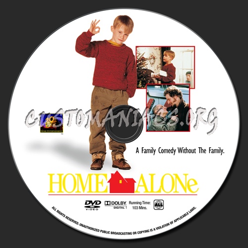 Home Alone dvd label