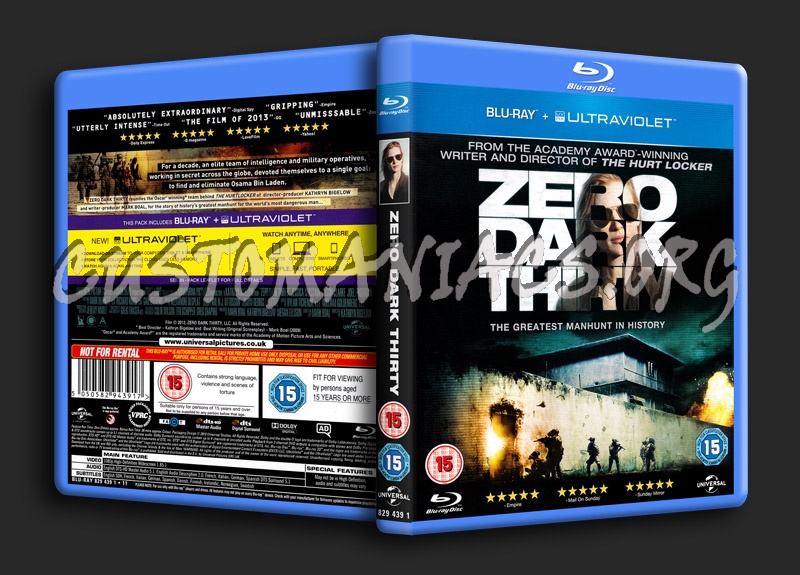 Zero Dark Thirty blu-ray cover