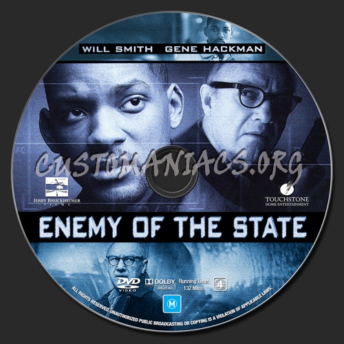 Enemy Of The State dvd label