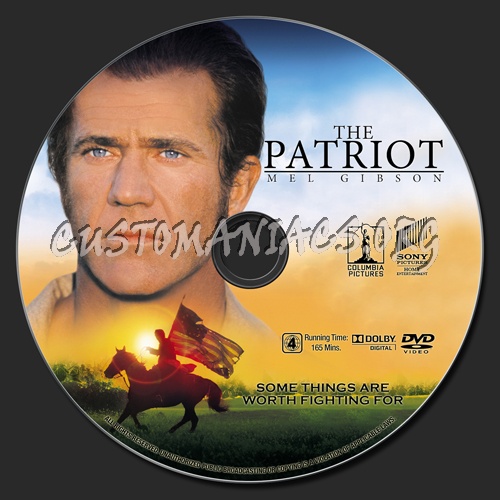 The Patriot dvd label