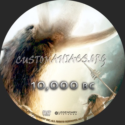 10,000 Bc dvd label