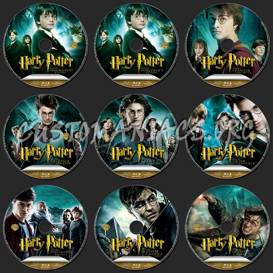 Harry Potter Collection blu-ray label