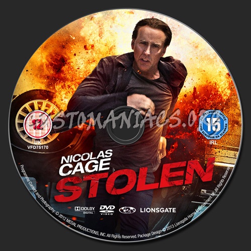 Stolen dvd label