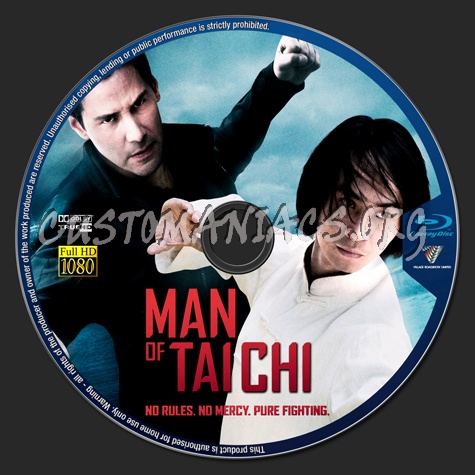 Man Of Tai Chi blu-ray label