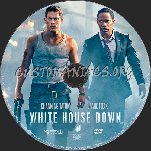 White House Down dvd label