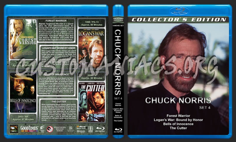 Chuck Norris Collection - Set 4 blu-ray cover