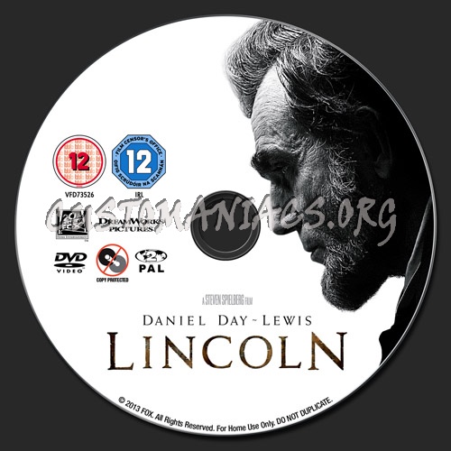 Lincoln dvd label