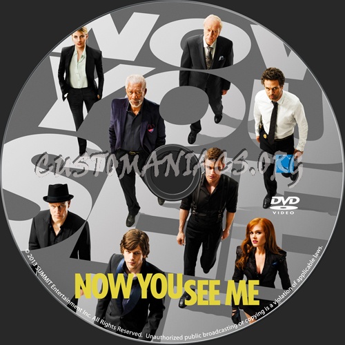 Now You See Me dvd label