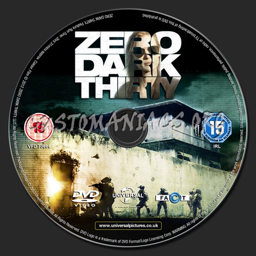 Zero Dark Thirty dvd label