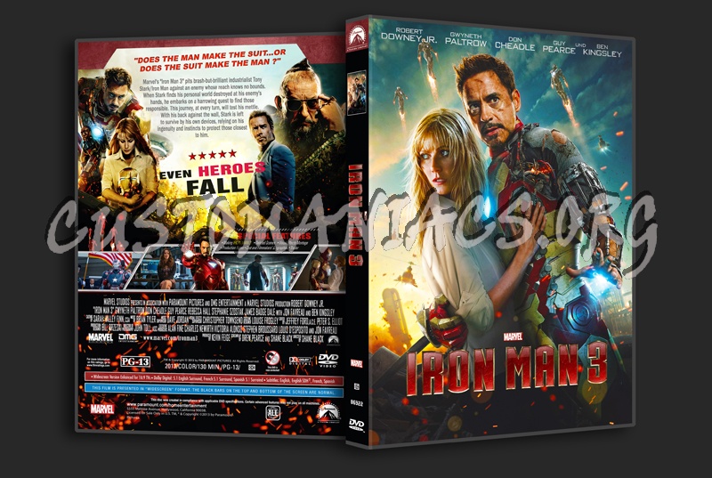 Iron Man 3 dvd cover